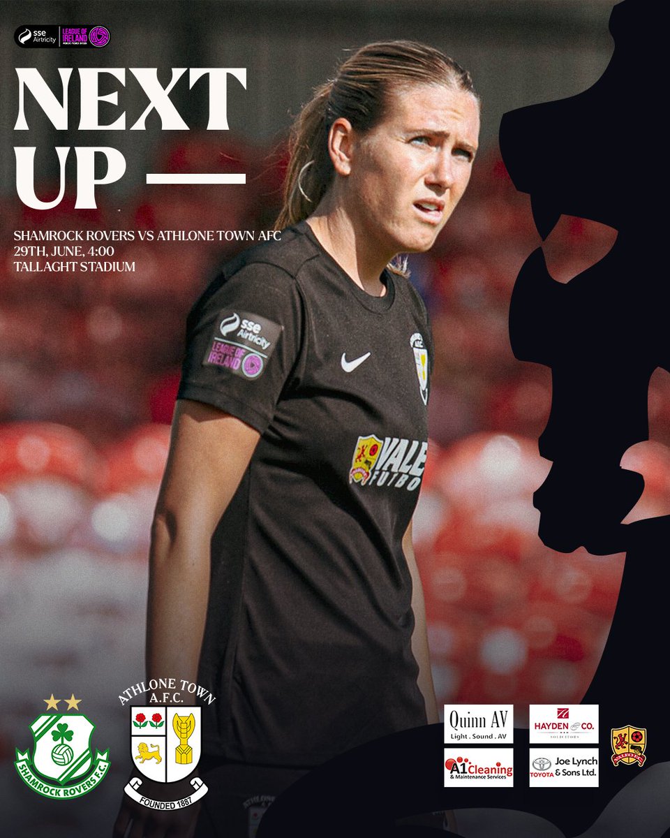 𝕹𝖊𝖝𝖙 𝖀𝖕!

⏱Saturday, June 28th, Kick-off 4PM.
📍Tallaght Stadium

You can watch the game live on LOITV for €5.
👉 LOITV.ie

#CmonTheTown | #SupportLocal
🔵⚫️

📸 <a href="/KBDphotos/">KBD Photos</a> 
Designed By <a href="/AlexBolgerDSN/">Alex Bolger</a>