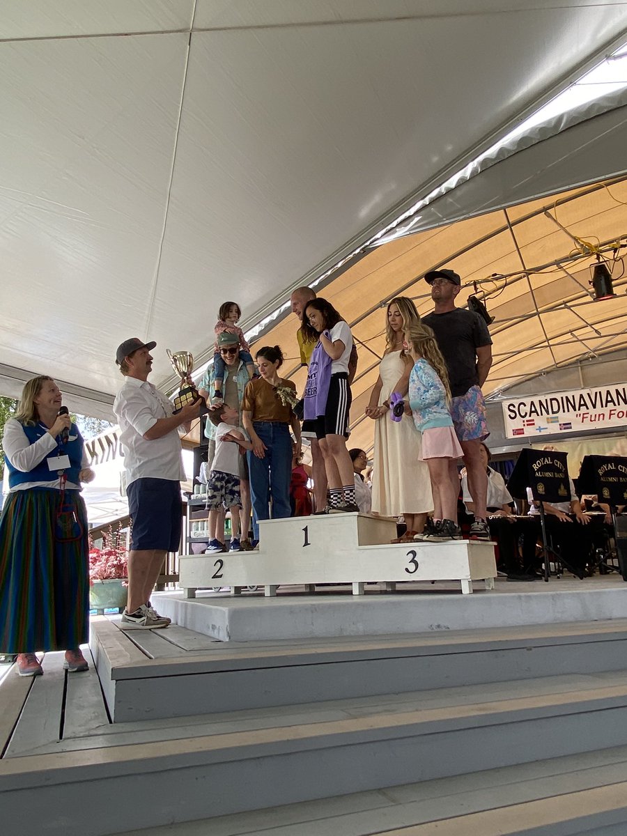 Winners of the Wife Carrying Contest