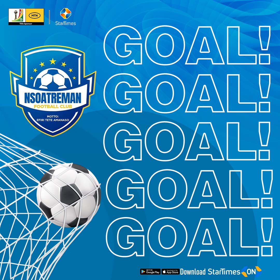startimesghana's tweet photo. πOπ
°οΈπ
°οΈππ!
78' Sadat Mohammed
@Nsoatreman_FC 1-1 @bofoakwatano
Showing live on ST Adepa Ch. 247 & StarTimes ON App π²https://t.co/DYXp74fldk
#FACuponStarTimes #StarTimesSports #StarTimes #Ghana #MTNFACup #BofoAba #StillBelieve https://t.co/191bNYjzo2