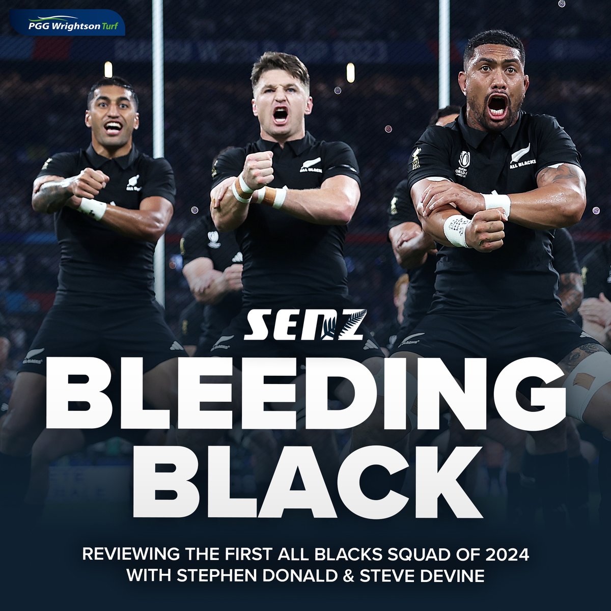Join SENZ for a one-hour Bleeding Black special from 6pm tonight.

Beav and Steve will be joined by <a href="/AllBlacks/">All Blacks</a> assistant coach Jason Holland and more!

Available on the SENZ app, all SENZ frequencies, and on YouTube: youtube.com/live/-mSbG5e8M…

<a href="/TheRunHomeSENZ/">SENZ The Run Home</a> | #PGGWrightsonTurf