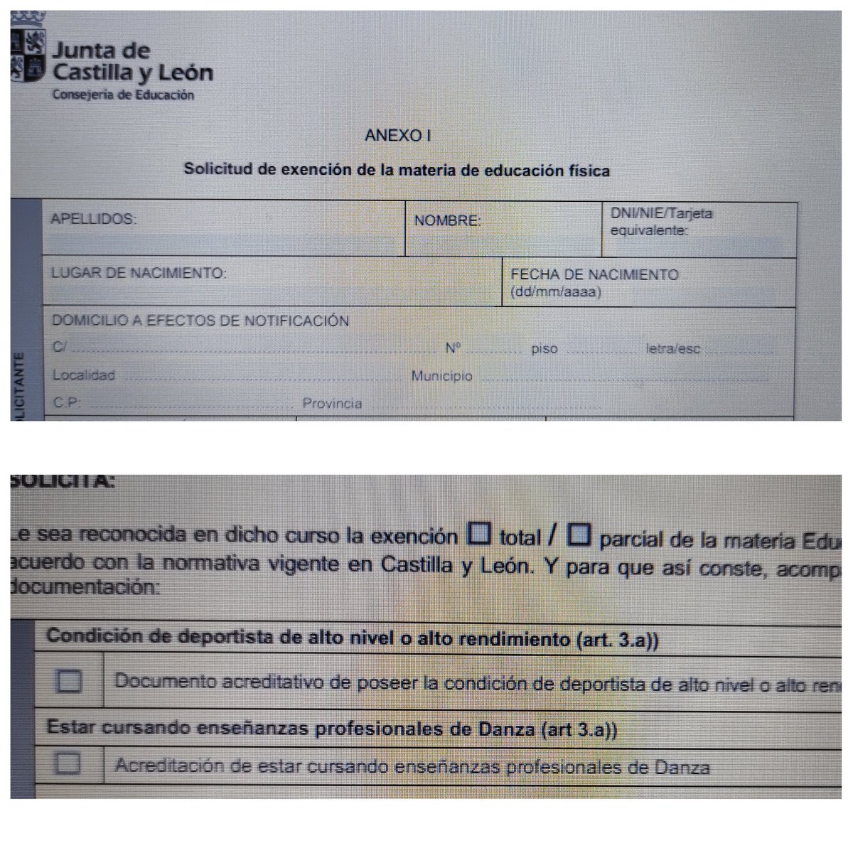 Jamás entenderé por qué a un deportista de alto nivel, o a un estudiante profesional de danza, se le puede convalidar Educación Física 🤬🤦🏼‍♂️
La administración educativa no debería permitir esto. 
Luego nos preguntamos por qué a nuestra asignatura se le trata como una "maría"....🤐