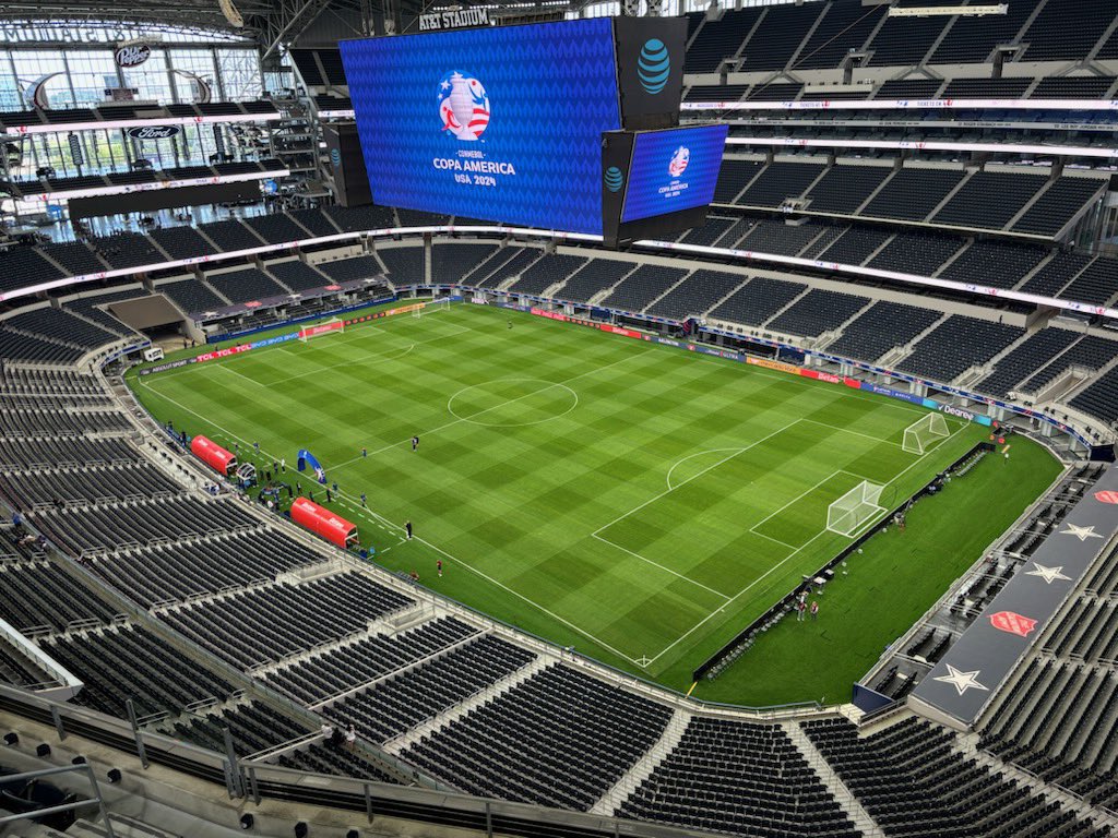 Pitch is ready for <a href="/USMNT/">U.S. Soccer Men's National Team</a>. 🇺🇸
<a href="/CopaAmerica/">CONMEBOL Copa América™️</a> <a href="/ATTStadium/">AT&T Stadium</a>