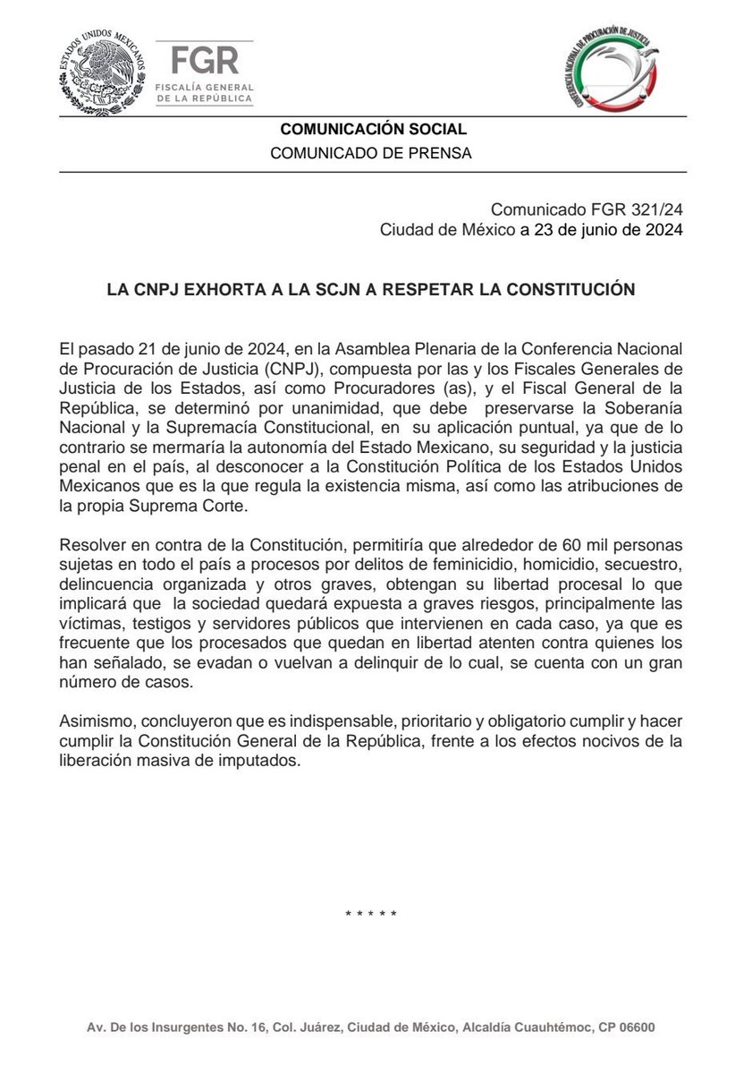 ¿Ósea que si la corte declara la inconstitucionalidad de la #prisionpreventivaoficiosa prácticamente dejaríamos de existir?

Y eso que ya no estamos en los tiempos del #ministeriopublico todo poderoso con fe ministerial…