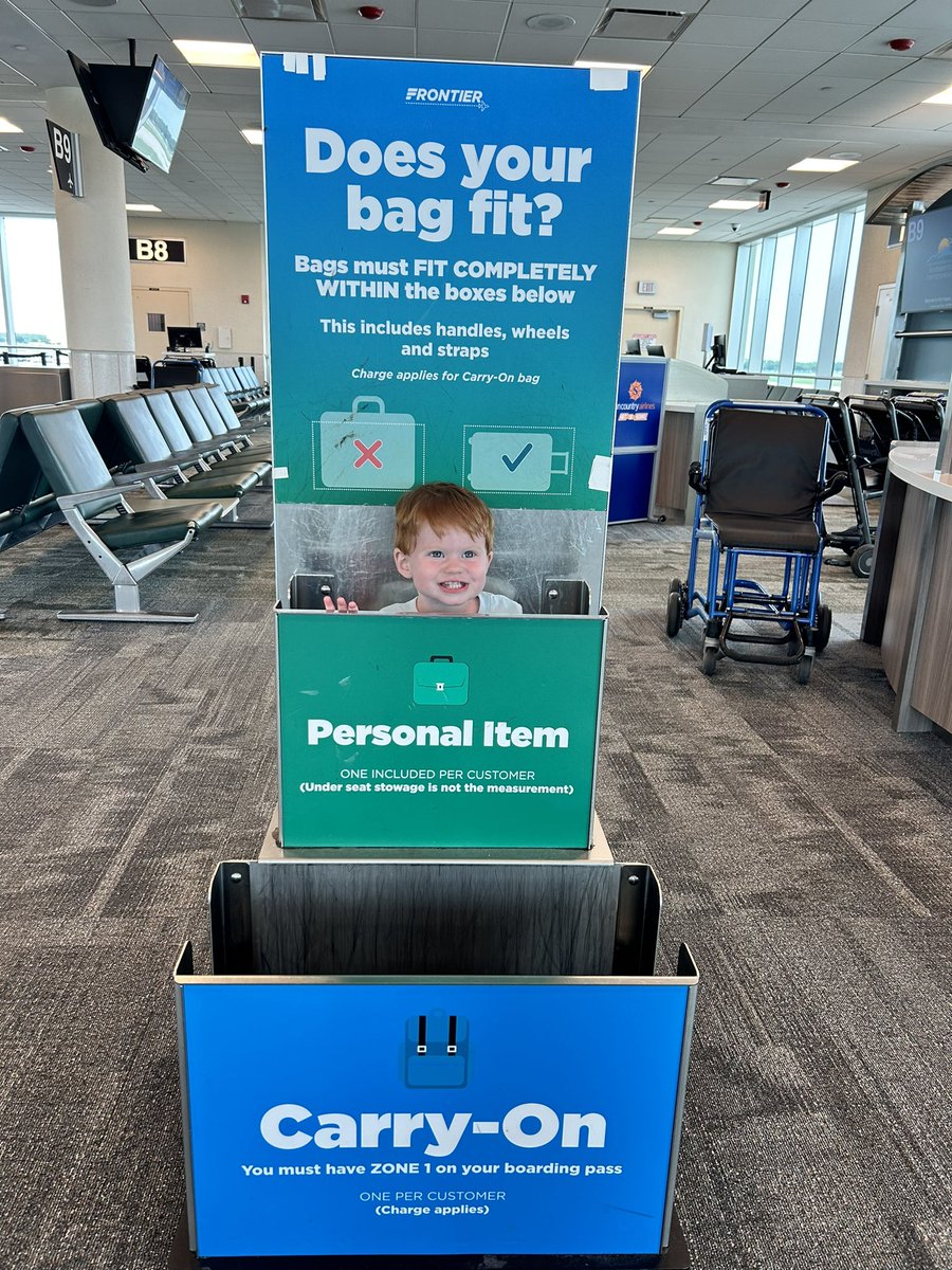 Do you approve of this very special personal item, <a href="/FlyFrontier/">Frontier Airlines</a>? ✈️🤪💙