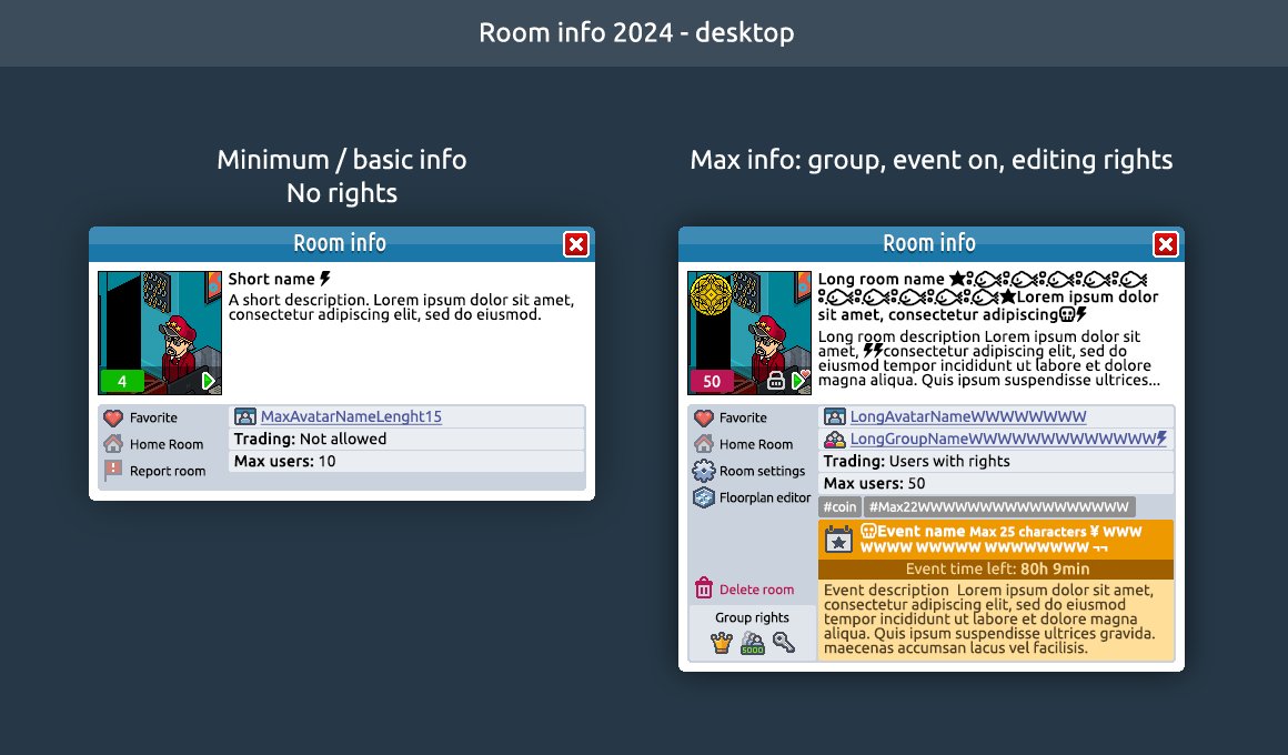 ⚙️ Room info and settings

We’re updating the info displayed in your room settings and room info!

Take control of your rooms with this simpler layout for you and your trusted friends.
