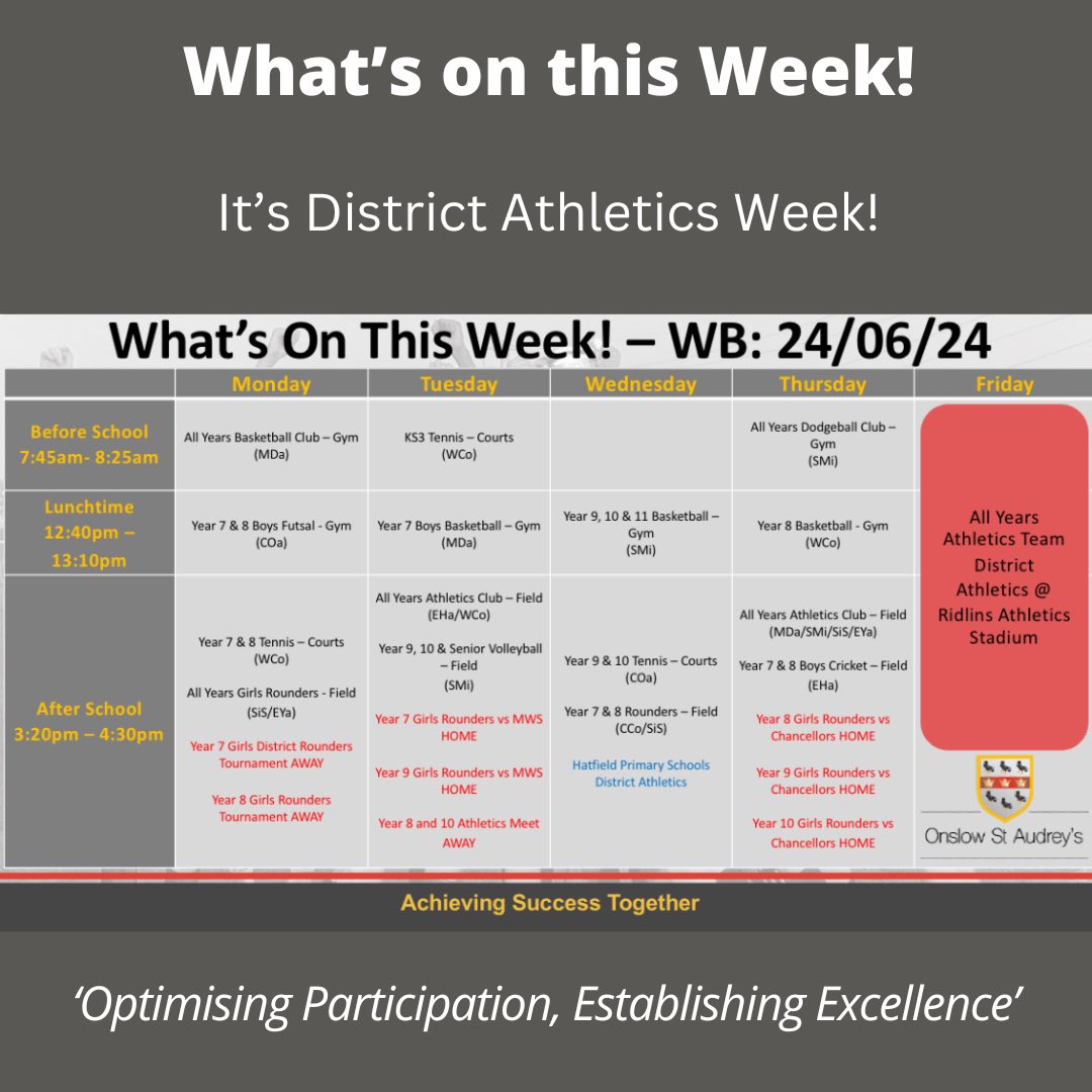 OSA_PE's tweet photo. What’s on this week - Week 35! 

#TeamOSA https://t.co/wQuDEoCrXP