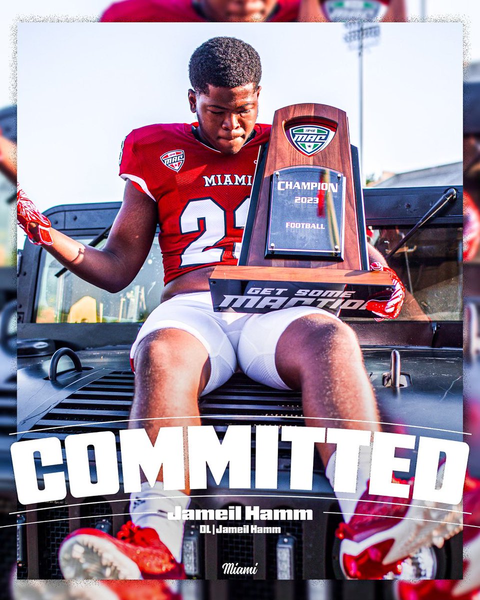 Jameil Hamm (@hammjameil) on Twitter photo So excited,blessed & honored for this opportunity. I’ve committed to the University Of Miami Of Ohio <a href="/MiamiOHFootball/">Miami Football</a> <a href="/Martin_Miami_HC/">Chuck Martin</a> @CoachBrown_D <a href="/AllenTrieu/">Allen Trieu</a> <a href="/SWiltfong_/">Steve Wiltfong</a> <a href="/AWilliamsUSA/">Anthony Williams</a> <a href="/JaredLuginbill/">Jared Luginbill</a> <a href="/On3Recruits/">On3 Recruits</a> <a href="/RivalsFriedman/">Adam Friedman</a> <a href="/OhioPrepsRivals/">Ohio Preps</a> <a href="/TomLoy247/">Tom Loy</a> <a href="/samspiegs/">Sam Spiegelman</a> <a href="/mgoul/">Matt Goul</a> So excited,blessed & honored for this opportunity. I’ve committed to the University Of Miami Of Ohio <a href="/MiamiOHFootball/">Miami Football</a> <a href="/Martin_Miami_HC/">Chuck Martin</a> @CoachBrown_D <a href="/AllenTrieu/">Allen Trieu</a> <a href="/SWiltfong_/">Steve Wiltfong</a> <a href="/AWilliamsUSA/">Anthony Williams</a> <a href="/JaredLuginbill/">Jared Luginbill</a> <a href="/On3Recruits/">On3 Recruits</a> <a href="/RivalsFriedman/">Adam Friedman</a> <a href="/OhioPrepsRivals/">Ohio Preps</a> <a href="/TomLoy247/">Tom Loy</a> <a href="/samspiegs/">Sam Spiegelman</a> <a href="/mgoul/">Matt Goul</a>