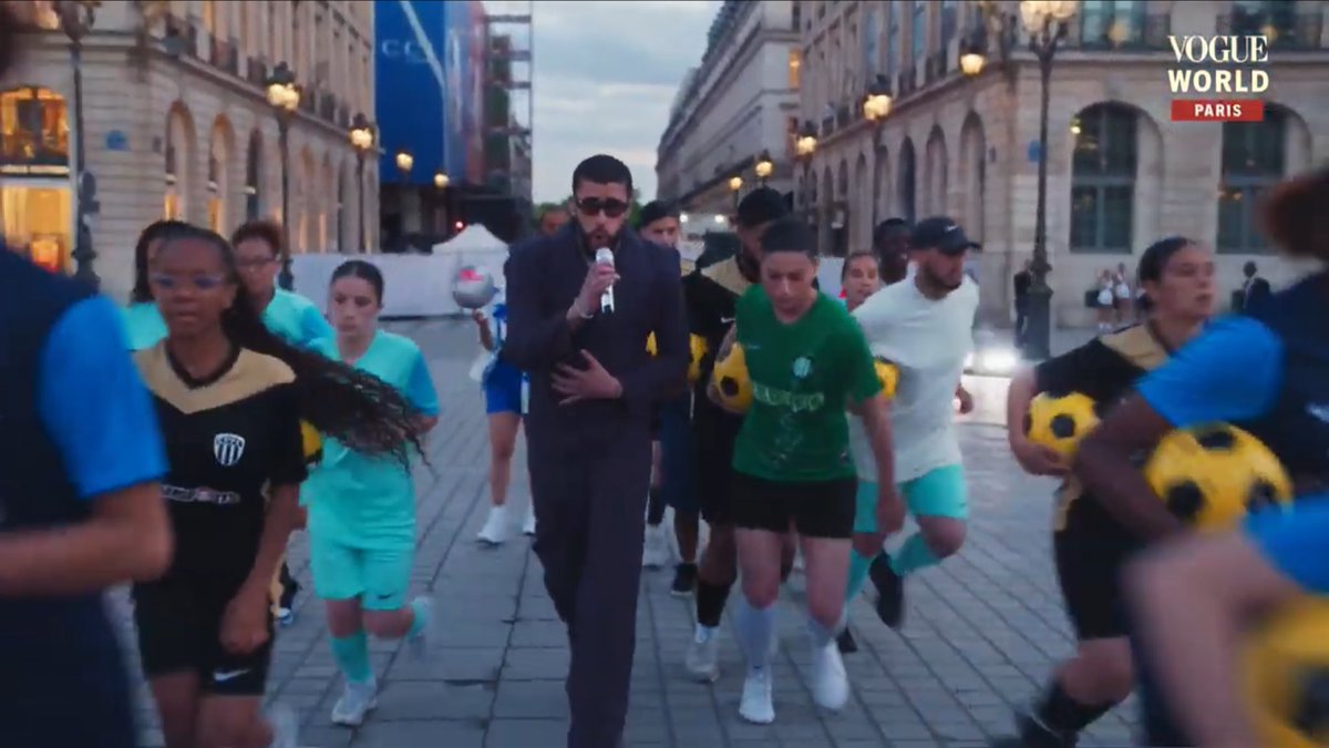Bad Bunny performs during Vogue World: Paris 2024. 🇫🇷