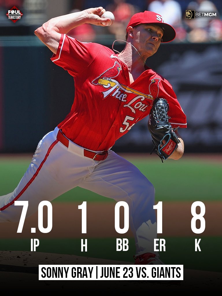 Sonny Gray took a perfect game into the seventh!
