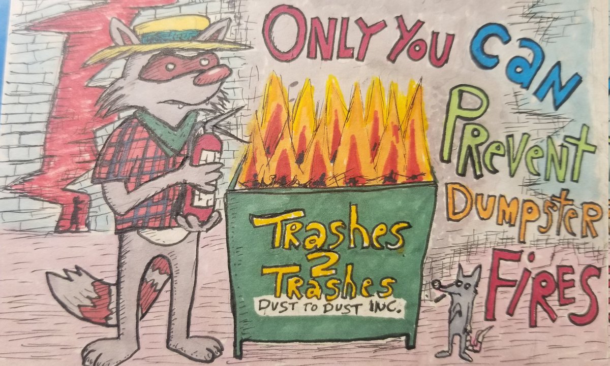 ScurrowSquirrel's tweet image. Only you can prevent dumpster fries.