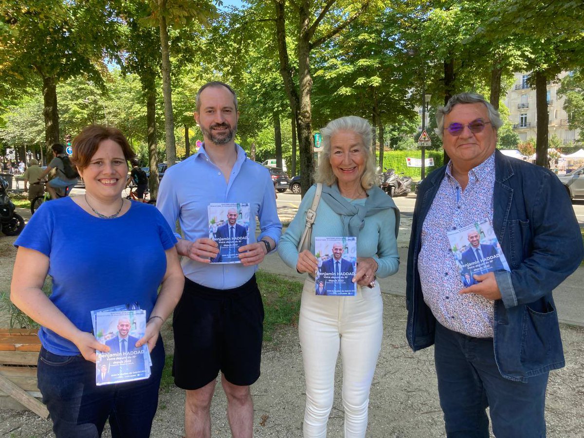 Un week-end dynamique pour les #législatives 🗳️ ! La campagne de <a href="/benjaminhaddad/">Benjamin Haddad</a> et <a href="/AstridPanosyan/">Astrid Panosyan-Bouvet</a> se renforce grâce aux mobilisations citoyennes et aux rencontres sur le terrain 🚪. #Ensemble, nous construisons un avenir meilleur pour nos circonscriptions
