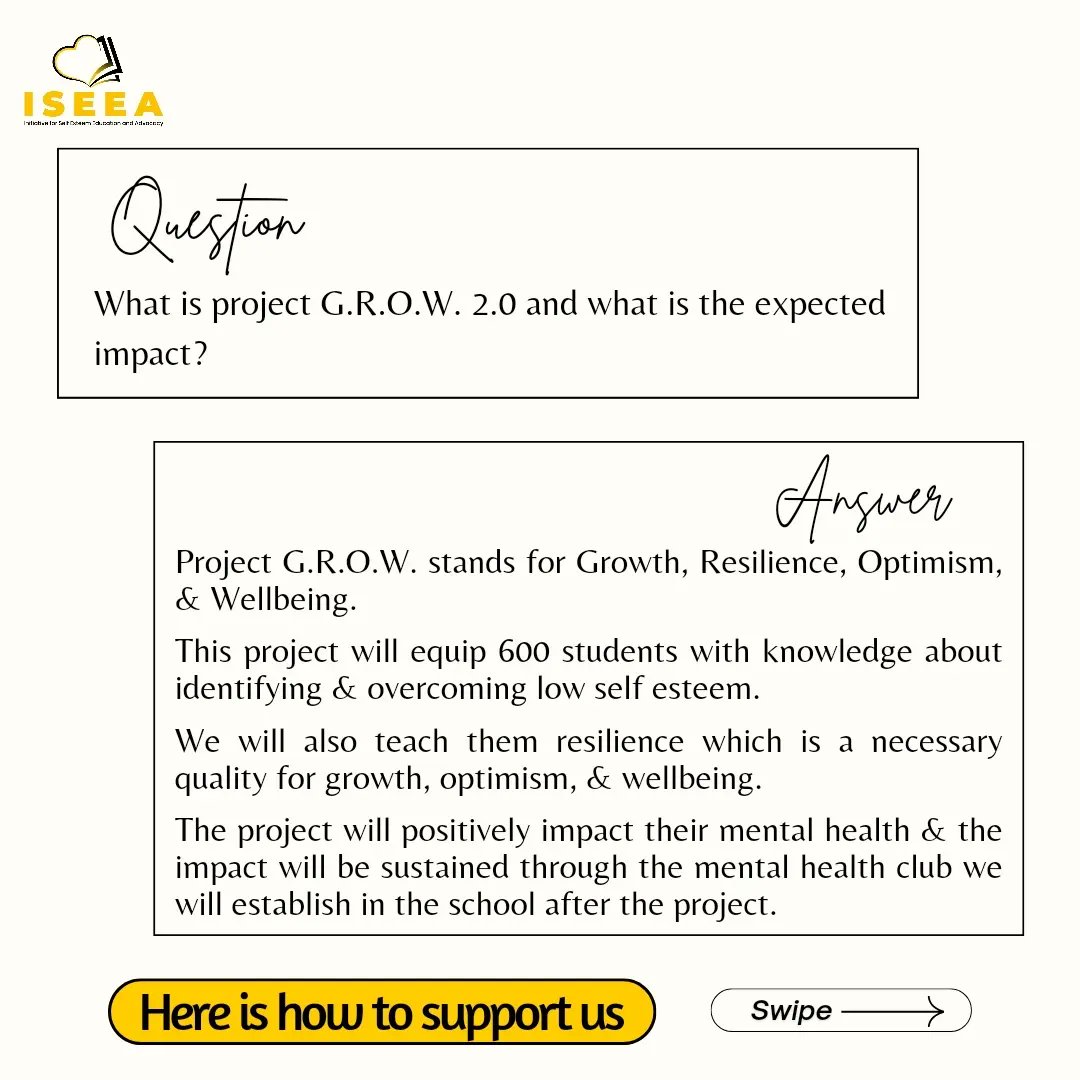 iseea_nig's tweet photo. We are almost there! ๐
Every support counts. Join us to make a difference in the lives of the children at Government Junior Secondary School, ECWA, Keffi. ๐ช๐ช๐ช
#sdg3 #goodhealthandwellbeing #projectgrow #schoolawareness #joinus #investinchildren #investinyoungpeople https://t.co/84lNGrH1jP
