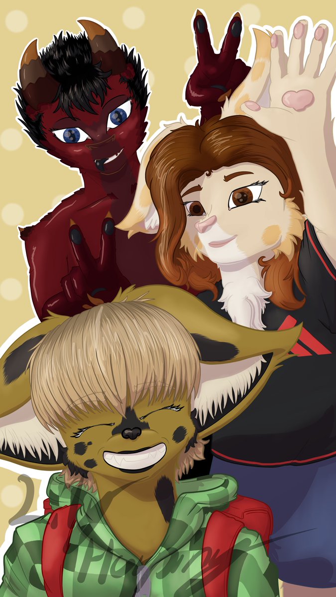 I'm not sold on the background, but its not the worst.

Drawn on Twitch:twitch.tv/lily_harping 

#babyfur #digitalart #furry #furryart #furryartwork