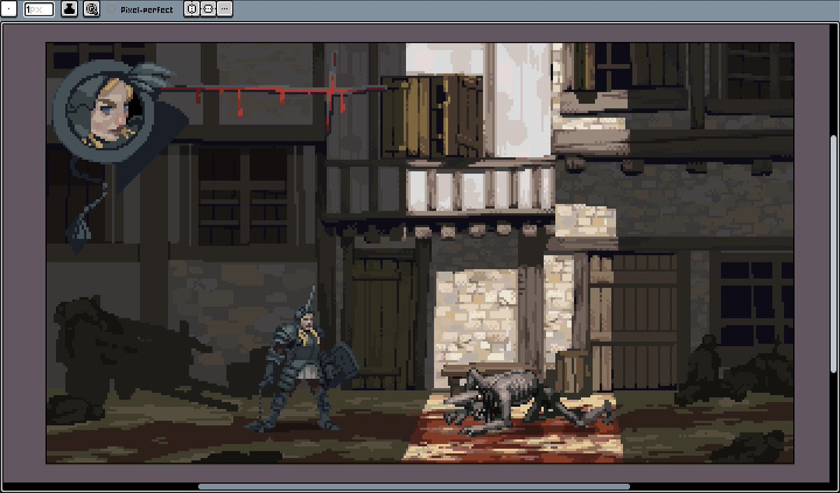 Cooking something :^)

#pixelart #ドット絵