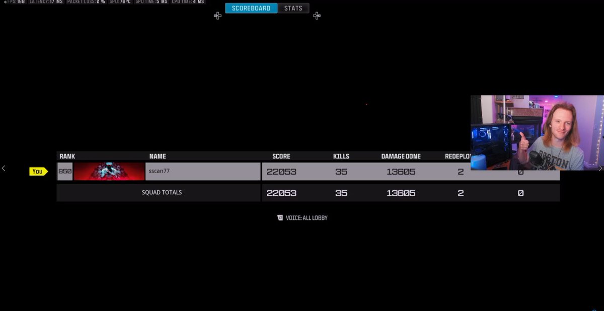 SScan77's tweet image. New Solo Squads PR! #Warzone #Rebirth #Season4