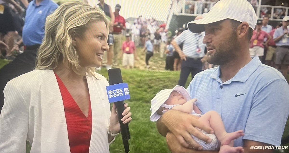 ShooterMcGavin's tweet image. The wife handing you the kid as soon as you walk through the door after playing 18 with the boys