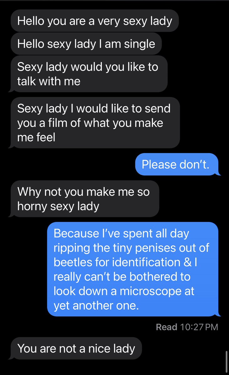 &amp; he blocked me…