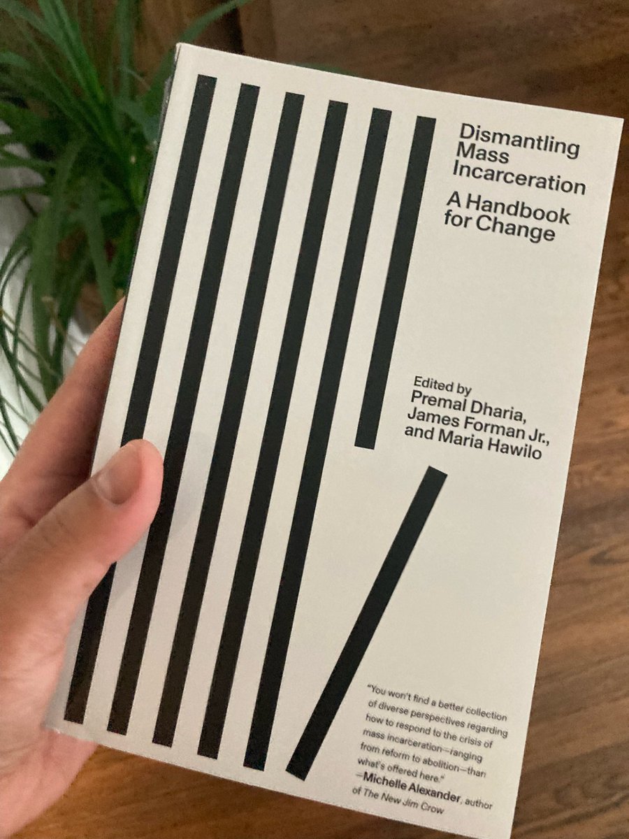 Somil Trivedi (@somilbtrivedi) on Twitter photo Finally holding my copy of Dismantling Mass Incarceration, and it's hefty in all the good ways. Congrats to <a href="/premaldharia/">Premal Dharia</a> <a href="/jformanjr/">James Forman, Jr.</a> & Maria Hawilo for collecting so many smart ideas in one place, incl. from @tsp5280 <a href="/emilybazelon/">Emily Bazelon</a> <a href="/JessPish/">Jessica Pishko</a> <a href="/JohnFPfaff/">John Pfaff, and now @johnpfaff.bsky.social</a> <a href="/DA_LarryKrasner/">DA Larry Krasner</a> (and me). Finally holding my copy of Dismantling Mass Incarceration, and it's hefty in all the good ways. Congrats to <a href="/premaldharia/">Premal Dharia</a> <a href="/jformanjr/">James Forman, Jr.</a> & Maria Hawilo for collecting so many smart ideas in one place, incl. from @tsp5280 <a href="/emilybazelon/">Emily Bazelon</a> <a href="/JessPish/">Jessica Pishko</a> <a href="/JohnFPfaff/">John Pfaff, and now @johnpfaff.bsky.social</a> <a href="/DA_LarryKrasner/">DA Larry Krasner</a> (and me).