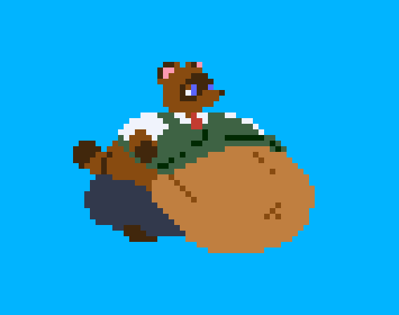 Artsatsu's tweet photo. [cw: fat]
Wanted to try making his sprite bigger https://t.co/lYQ8CWyzzZ
