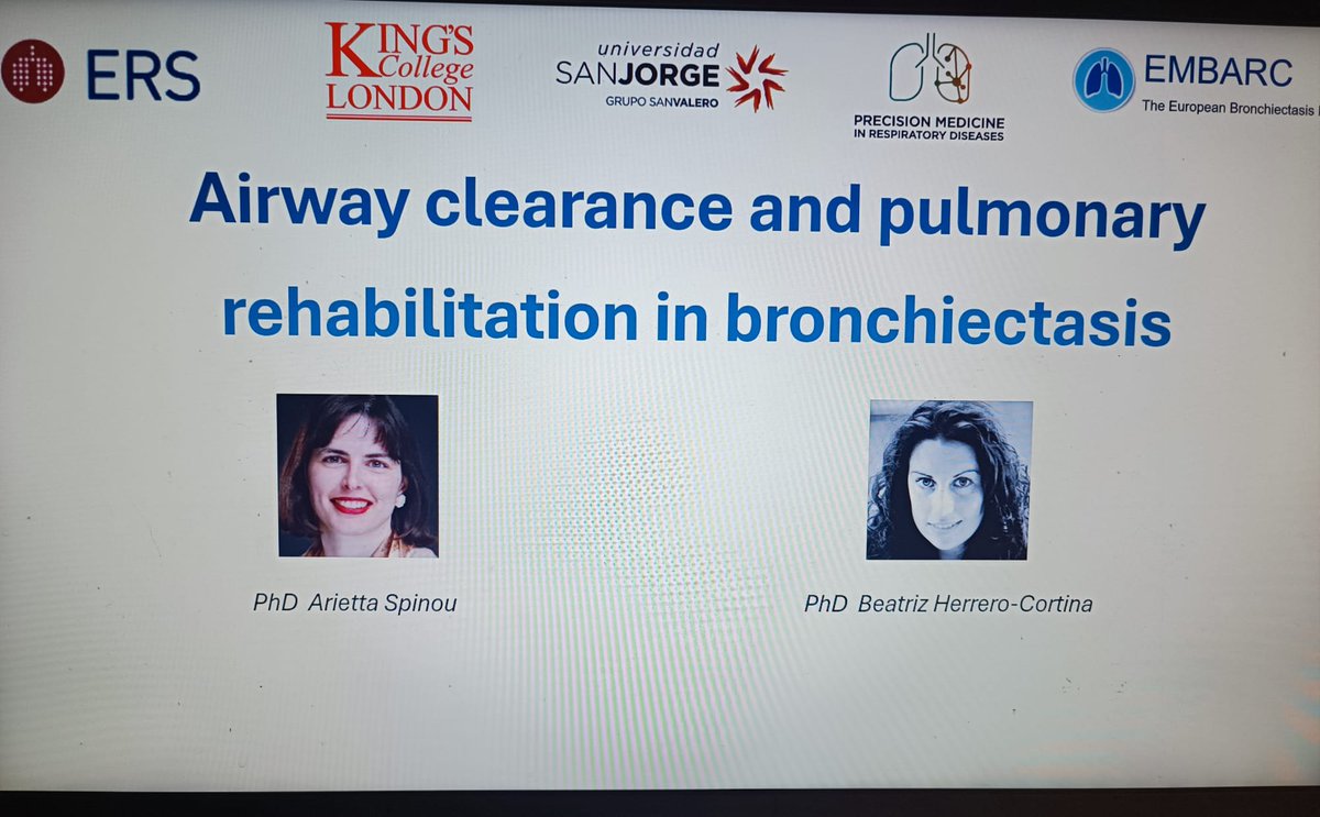 Join us this Wednesday (26th) at 2.00pm (CET) and enjoy a clinical discussion of ACTs and PR in #bronchiectasis. <a href="/AriettaSpinou/">Dr Arietta Spinou</a> <a href="/MichalShteinbe1/">Michal Shteinberg</a> <a href="/EMBARCnetwork/">EMBARC</a> . Free registration here: ersnet-org.zoom.us/webinar/regist…
