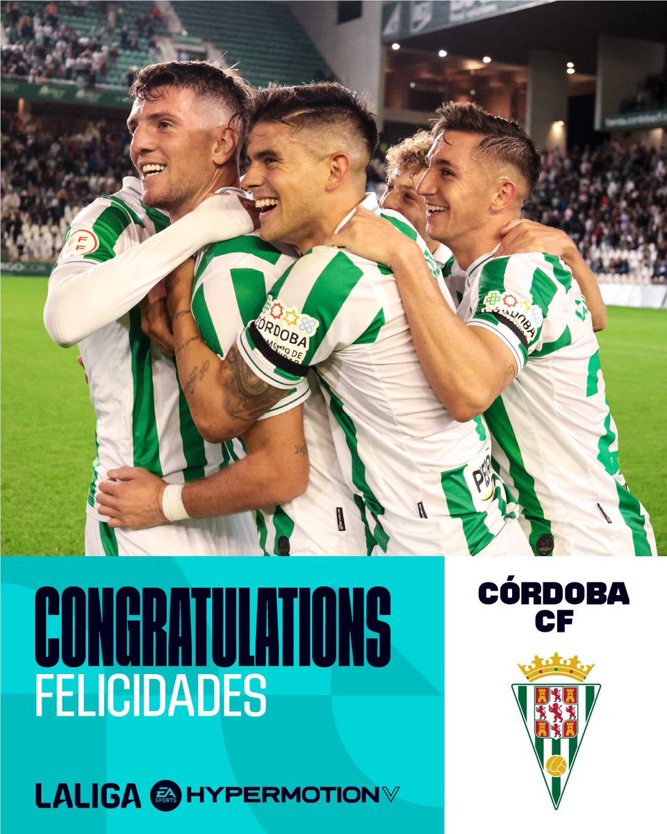 ¡Están de VUELTA! 💚

¡Bienvenidos de nuevo a #LALIGAHYPERMOTION, <a href="/CordobaCF_ofi/">Córdoba CF</a>! 👏