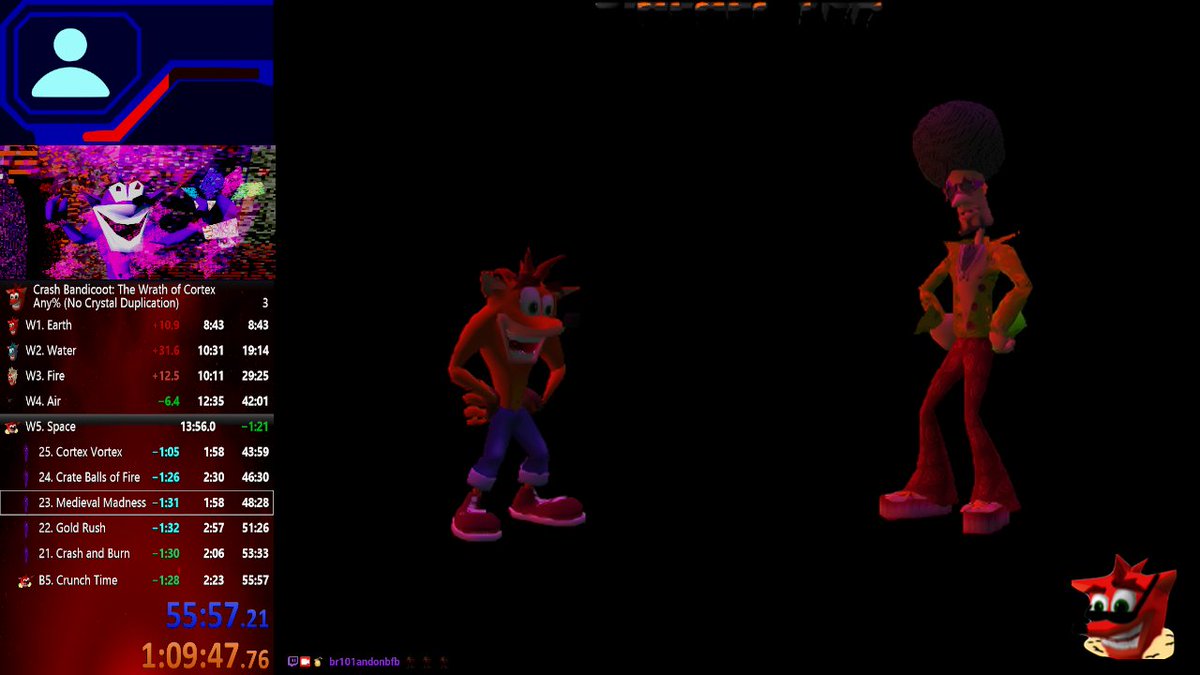 Boofbfb's tweet image. One of my proudest moments for Any%. Sub 56 and first time taking different routes. It's definitely possible for me to continue this again and try new strats😄🥳🥳