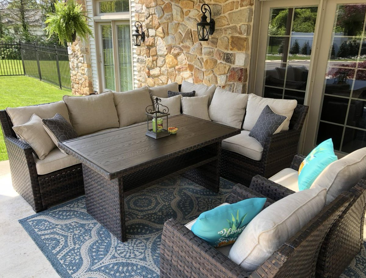 OSOSWholesale's tweet photo. Gather 'round and dine al fresco with our stunning outdoor dining set! 🍽️✨ Come see our selection at 24137 111th St, Suite F, Naperville, IL

#familybusiness #smallbusiness #patioinspiration #plainfield #oswego #naperville #deck #patiodining #patioset #porch #patiofurniture https://t.co/30xXAEiaN7
