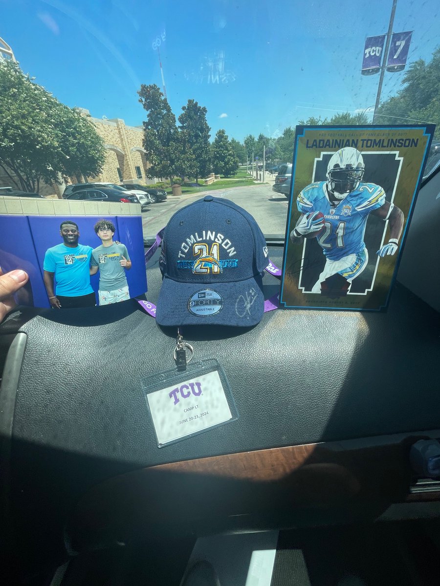 Landon Hall (@landon_hall_29) on Twitter photo Grateful for the opportunity to attend Camp LT the past four days hosted by <a href="/LT_21/">LaDainian Tomlinson</a> <a href="/TCUFootball/">TCU Football</a> <a href="/ZortsSports/">ZORTS</a> I learned a ton and was honored to be named Top QB for Middle School. Thank you coaches!
<a href="/ReynoldsNest/">Reynolds MS Athletics</a>
<a href="/PISDReynolds/">Reynolds Middle School</a>
<a href="/STRENGTHPALACE/">The Strength Palace of Prosper</a> Grateful for the opportunity to attend Camp LT the past four days hosted by <a href="/LT_21/">LaDainian Tomlinson</a> <a href="/TCUFootball/">TCU Football</a> <a href="/ZortsSports/">ZORTS</a> I learned a ton and was honored to be named Top QB for Middle School. Thank you coaches!
<a href="/ReynoldsNest/">Reynolds MS Athletics</a>
<a href="/PISDReynolds/">Reynolds Middle School</a>
<a href="/STRENGTHPALACE/">The Strength Palace of Prosper</a>