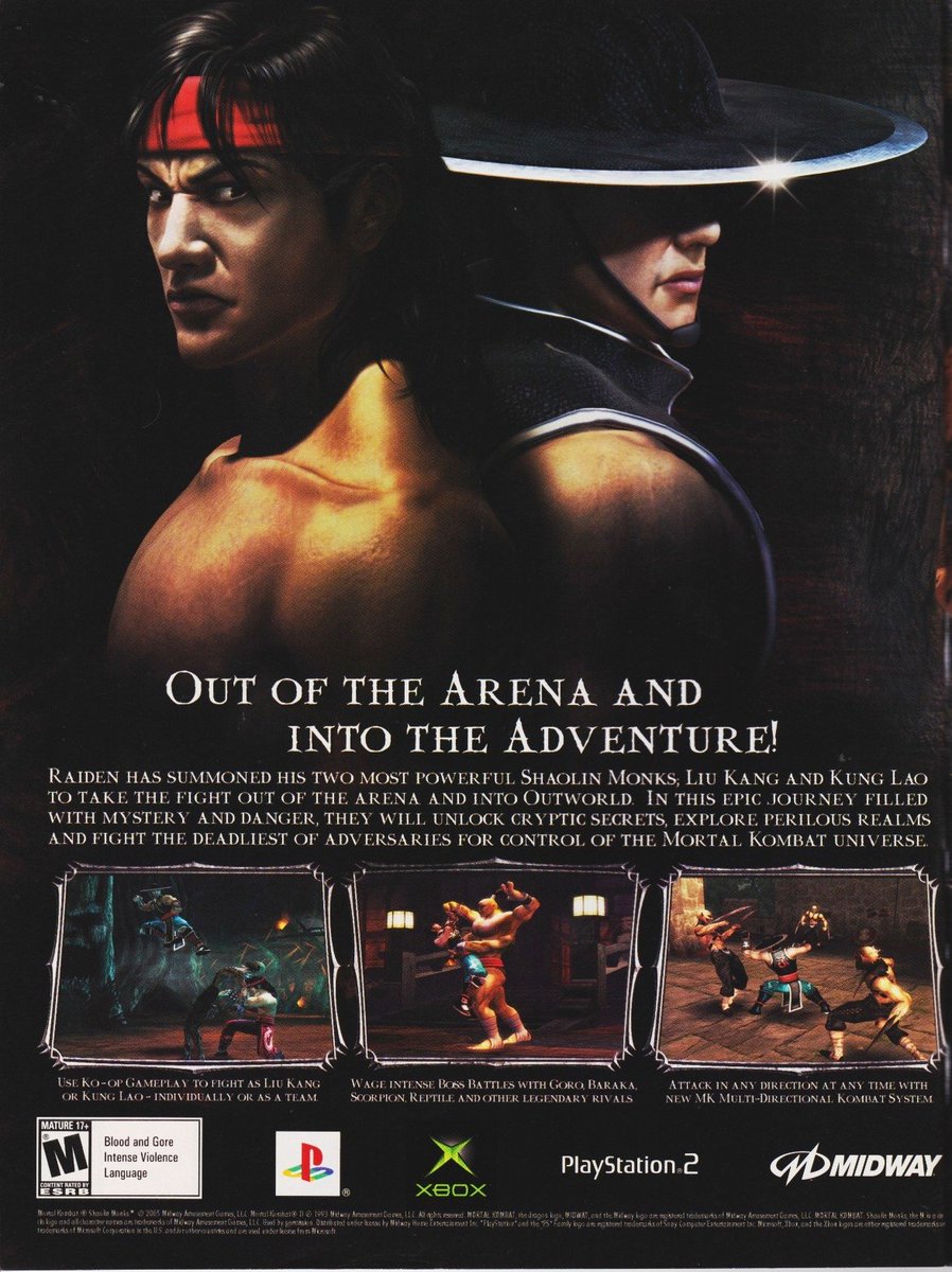 Shaolin Monks is one of the best games ever made. #MortalKombat