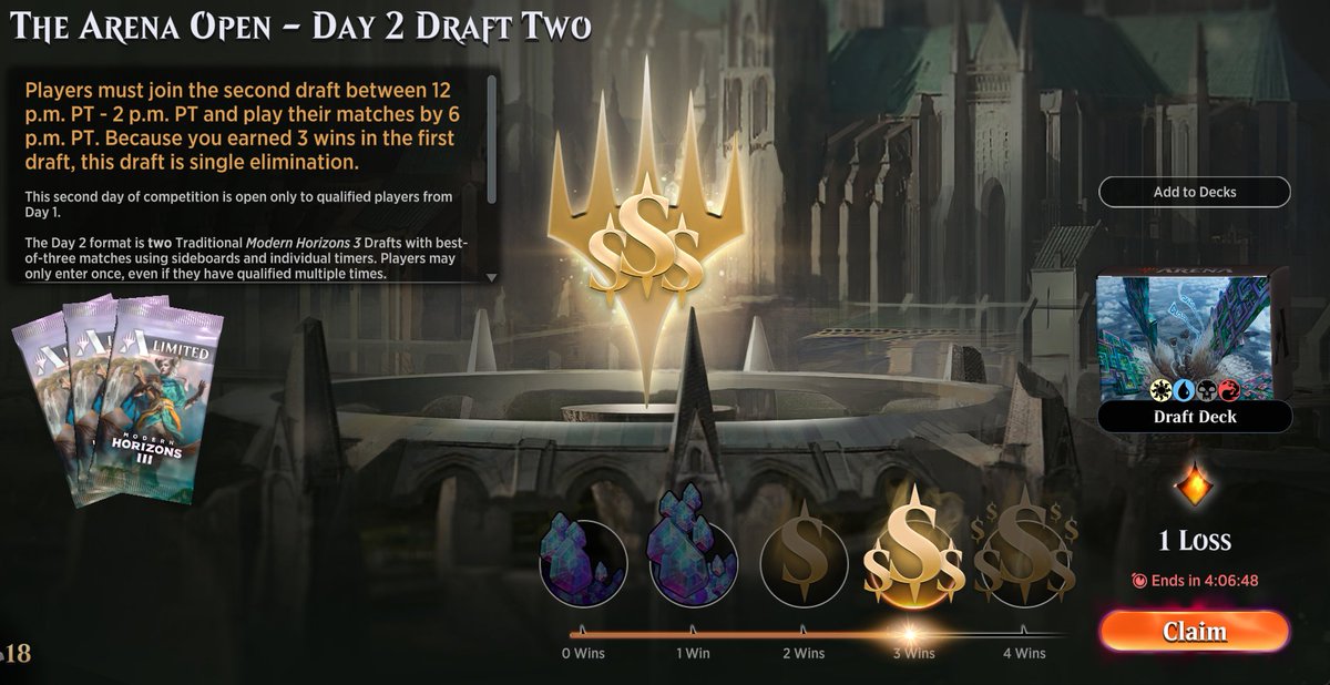 daniel_multer's tweet image. 3-1 in the Arena Open draft 2 for $1000 with BW Modified Aggro.
Had a couple of busted Mythics, Ajani and Solitude, and the deck also consistently had fast / evasive starts 
@lordsoflimited @fireshoes @mtghorde