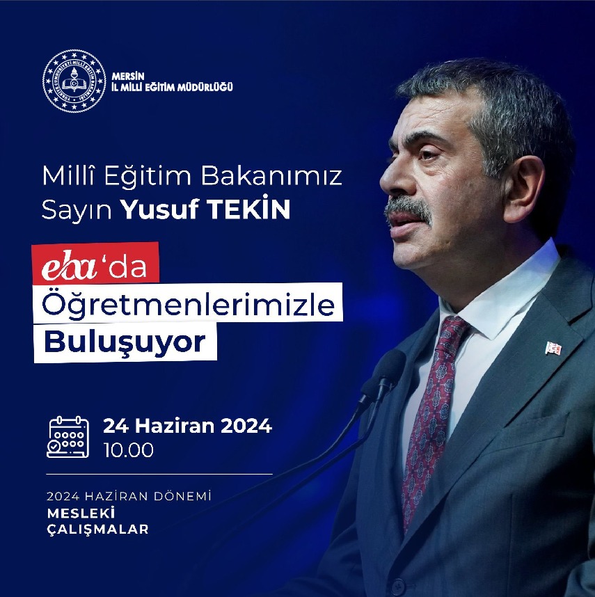 h_kadim33's tweet photo. 📣 Millî Eğitim Bakanlığımızca düzenlenen📌"Yıl Sonu Mesleki Çalışma Programı" açılışı Millî Eğitim Bakanımız Sayın Yusuf TEKİN'in öğretmenlerimize hitapları ile yarın saat 10.00’da EBA'da❗👇

🔗 https://t.co/v8RwZrXE8s

@tcmeb 
@Yusuf__Tekin 
@ahpehlivan53 
@fazilet_durmus https://t.co/gXqfT53Fql