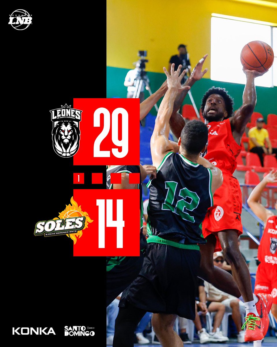 Al cierre del primer cuarto, la manada toma la delantera 29-14.

#sesienteelrojo #lamanada #leones