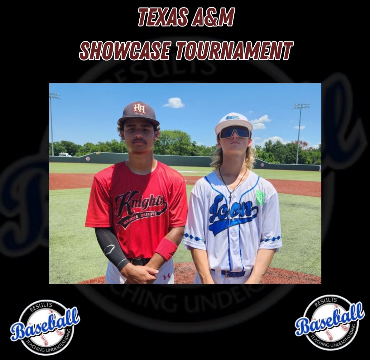 RB_Tournaments's tweet photo. https://t.co/EH8RuOB4sE
Texas A&amp;M Showcase Tournament

HH Knights
🆚
Icon Baseball 

PoG: Gian Martinez 4 IP, 1 R, 4 K, 1-2, RBI
Zayden Heaton 4 IP, 5 K, 1-3, RBI

#RBTournaments https://t.co/XSFOZtggsn