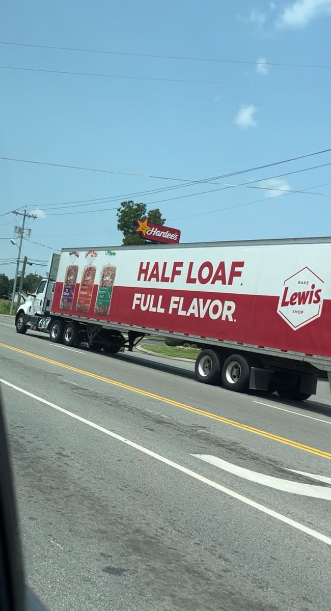 This is the love of my life. Take me back to the days I was driving bread from store to store. Simpler times. LOL. #JemmaLovesSandwitches #HalfLoaf #Lewis #Bakery