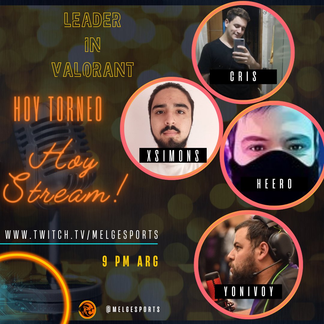 4tos y stream!!!
Ve a nuestro twitch twitch.tv/melgesports para alentar a los equipos <a href="/LosMuppetsFA/">Ñolaños F/A</a> y Bunny Hop!!!  Junto a <a href="/_yonivoy/">Yonivoy 🎙️🇺🇾</a> <a href="/cris_nuccio/">Cris.</a> @xzimons @heero0403 !!!

#esports #valorant #torneos #tournament #competencia #liga #playoff #fps #shooter #melgesports