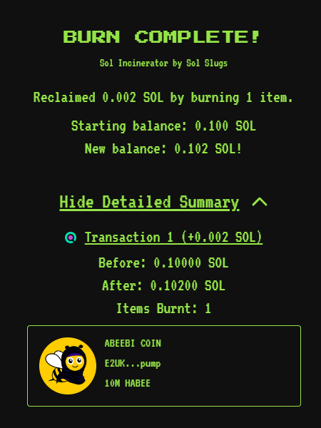 abeebicoin's tweet photo. We just burned 10M

https://t.co/ee83VgQTYW https://t.co/hQPB5W6WWK