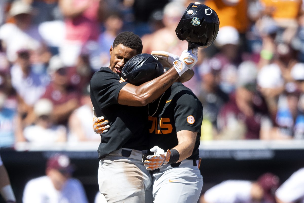 Those game two winnin' feelings. 

See more <a href="/knoxnews/">Knox News</a> photos from the Vols win in game two of the College World Series here: knoxnews.com/picture-galler…