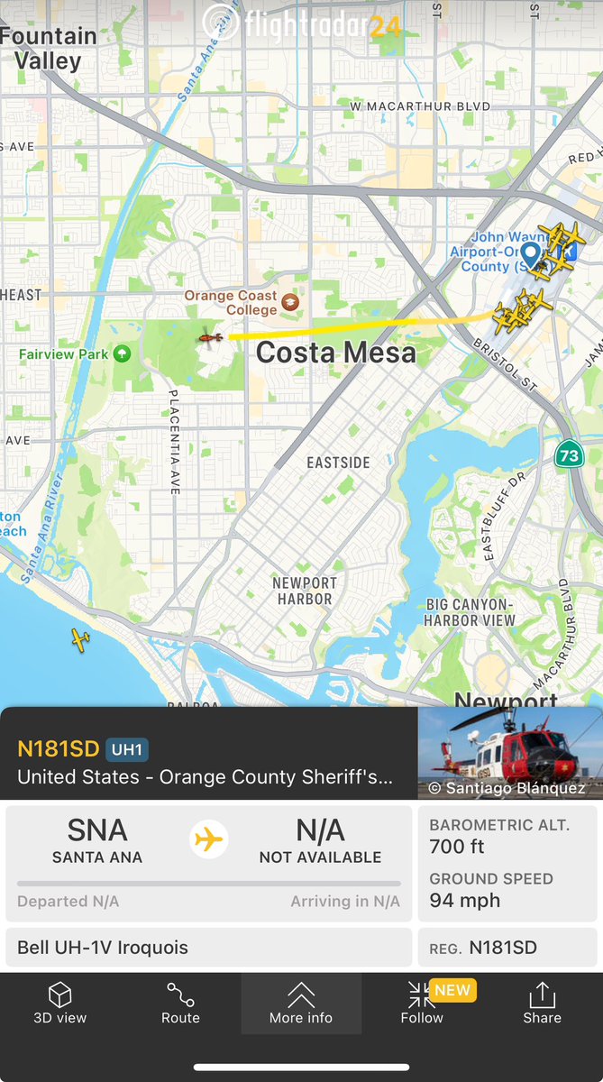 OC_Scanner's tweet image. #Breaking #CostaMesa #BrushFire 

It appears that @OCSheriff #Duke6 is coming to assist with the fire now I guess