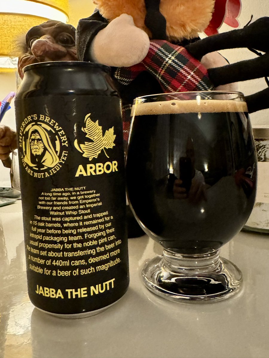Walnut Whip stout from a galaxy far far away 🍻