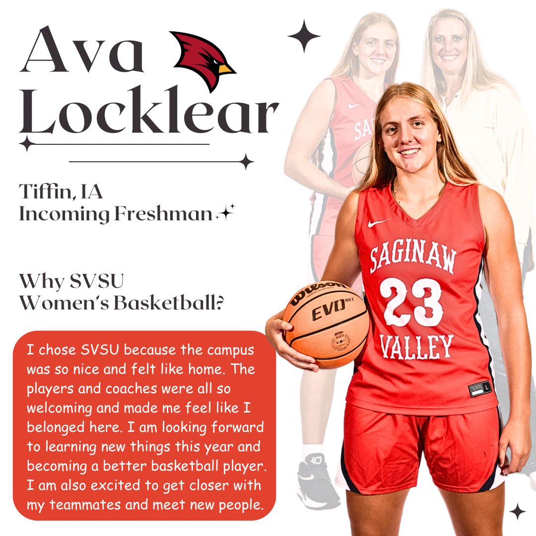 svsuwbb's tweet image. Why SVSU Women’s Basketball?
Incoming Freshman @locklear_ava 

#LIFT | #GIRLSON🔥