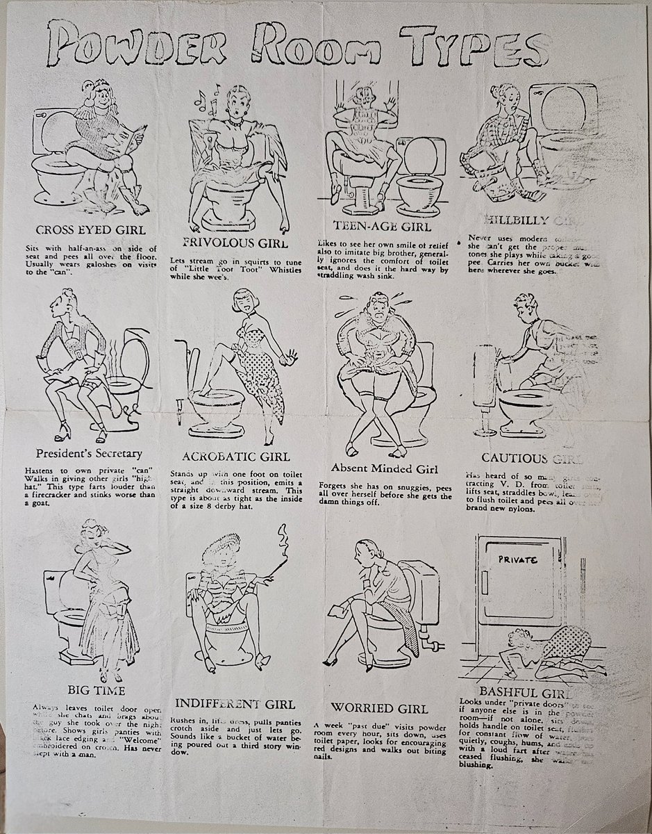 Male office humor from the 1960s? Not funny. Just leaves me shaking my head. Found inside a WWII book published in 1969.