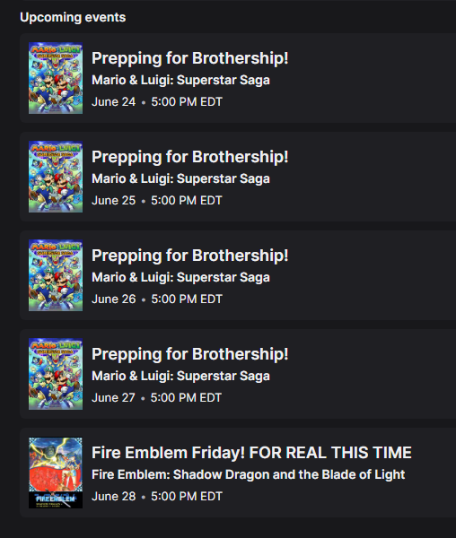 RedMagusGames's tweet photo. UPDATED STREAM SCHEDULE SINCE SPELLCATS WAS KIND OF A DUD! https://t.co/DzoVh0tW3K