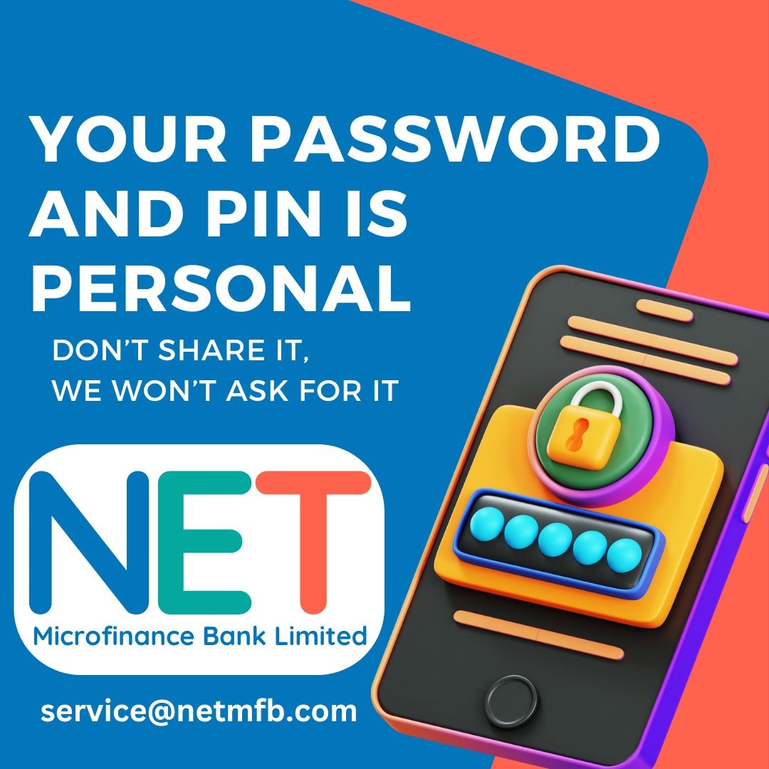 netmfb's tweet image. Your passwords, PIN, OTP Codes are personal to you alone. 
Please do not share this information!
We won&apos;t ask you for it.
#netmfb #netsecurity #websecurity #yoursafety #privacy #nigeria