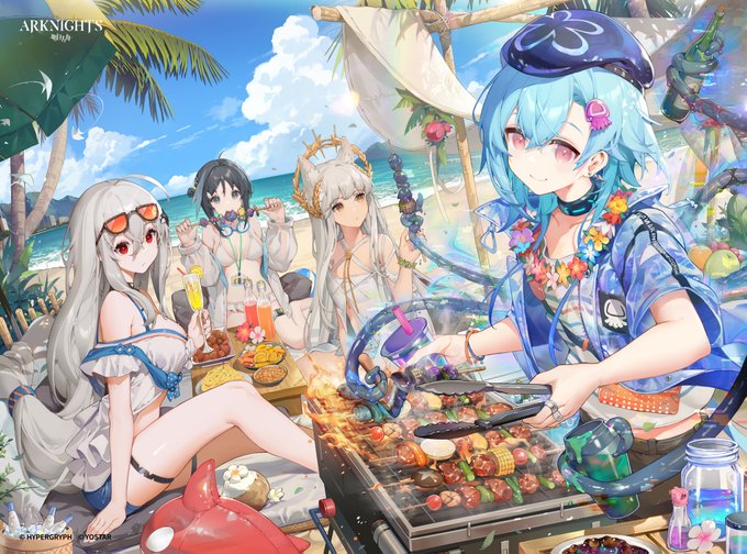 My illustration for Arknights 4th Anniversary illustration book