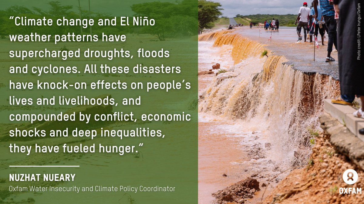 Last year, floods and droughts globally displaced over 10M people – nearly Portugal's entire population. Rich polluting nations must step up; it's urgent to provide immediate climate finance for the most vulnerable. ​
More ➡️  oxf.am/3KLL2KF​
#climaterefugees