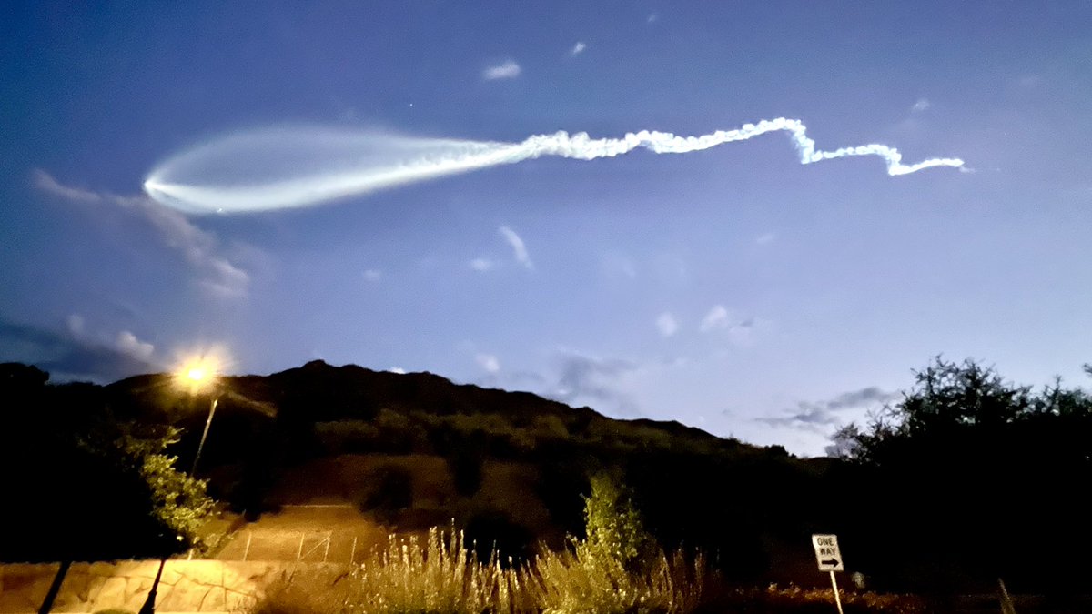 SpaceX over Ladyface Mountain