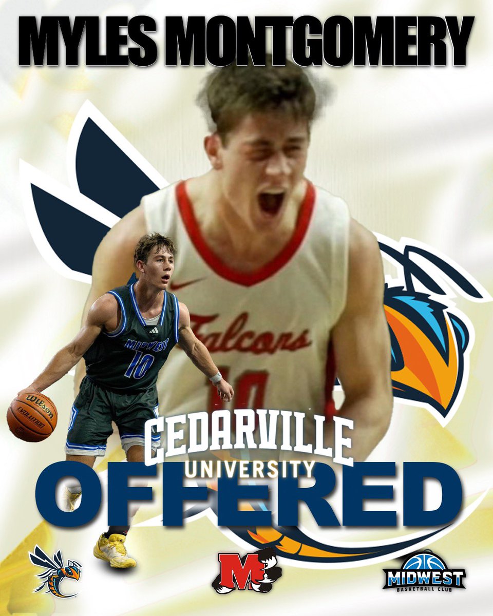 Myles Montgomery (@mylesmont10) on Twitter photo Blessed to receive an offer from Cedarville University! Thanks <a href="/CoachEstepp/">Patrick Estepp</a> and the rest of the staff at <a href="/CedarvilleMBB/">Cedarville Men’s Basketball</a> for this opportunity!!🏀 Blessed to receive an offer from Cedarville University! Thanks <a href="/CoachEstepp/">Patrick Estepp</a> and the rest of the staff at <a href="/CedarvilleMBB/">Cedarville Men’s Basketball</a> for this opportunity!!🏀