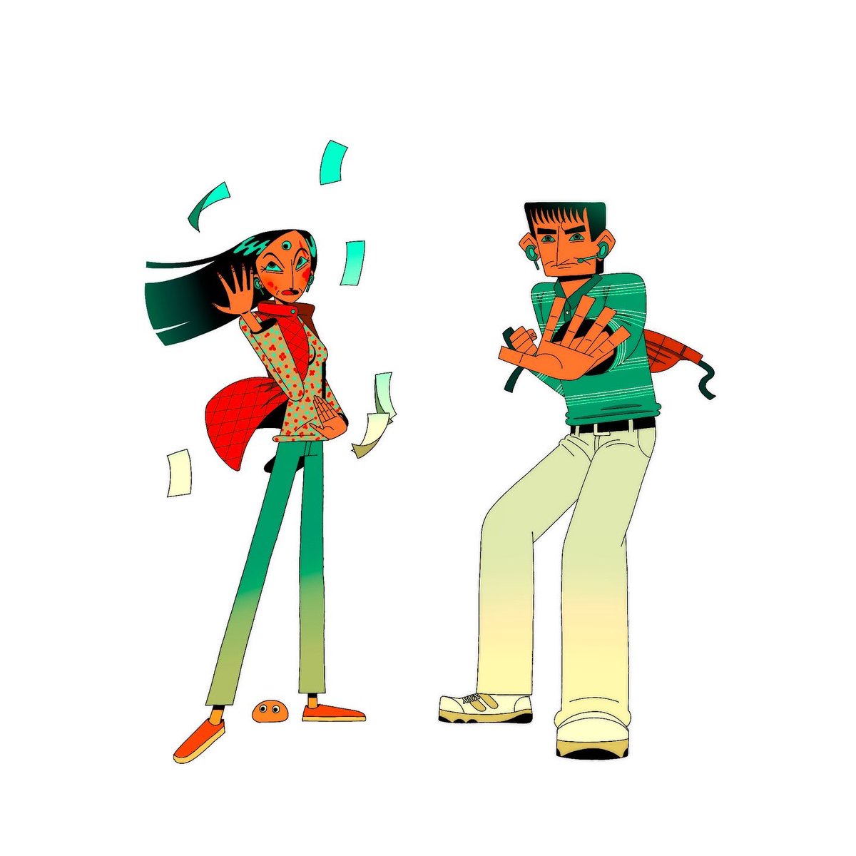 wwuhoo's tweet image. some character designs I made for EEAAO! 👁️🥯