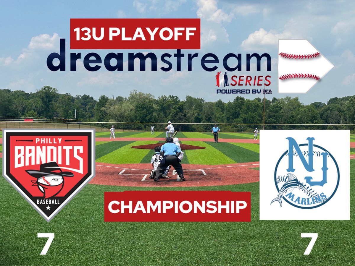 BFA Tourney Stream (@bfatourneys) on Twitter photo ๐ 13U DreamStream Co/Champs ๐
๐ Tied 7-7 after 7 inn (Too Dark)
๐ Gywnedd Mercy University
โพ๏ธ <a href="/Banditsball/">Philly Bandits</a>
โพ๏ธ <a href="/NjMarlins/">NJ Marlins</a>
๐ท๏ธ <a href="/BFAlivestream/">BFA Live Sports ๐ฅโพ๏ธ๐๐โฝ๏ธ๐ฅ</a> <a href="/GCsports/">GroupChat Sports</a> <a href="/BaseballUPhilly/">Baseball U PA-Philly</a> <a href="/TWIBaseballSJ/">BFA Sports | TWIBaseball SJ</a>
#baseball #13U #tourney ๐ 13U DreamStream Co/Champs ๐
๐ Tied 7-7 after 7 inn (Too Dark)
๐ Gywnedd Mercy University
โพ๏ธ <a href="/Banditsball/">Philly Bandits</a>
โพ๏ธ <a href="/NjMarlins/">NJ Marlins</a>
๐ท๏ธ <a href="/BFAlivestream/">BFA Live Sports ๐ฅโพ๏ธ๐๐โฝ๏ธ๐ฅ</a> <a href="/GCsports/">GroupChat Sports</a> <a href="/BaseballUPhilly/">Baseball U PA-Philly</a> <a href="/TWIBaseballSJ/">BFA Sports | TWIBaseball SJ</a>
#baseball #13U #tourney