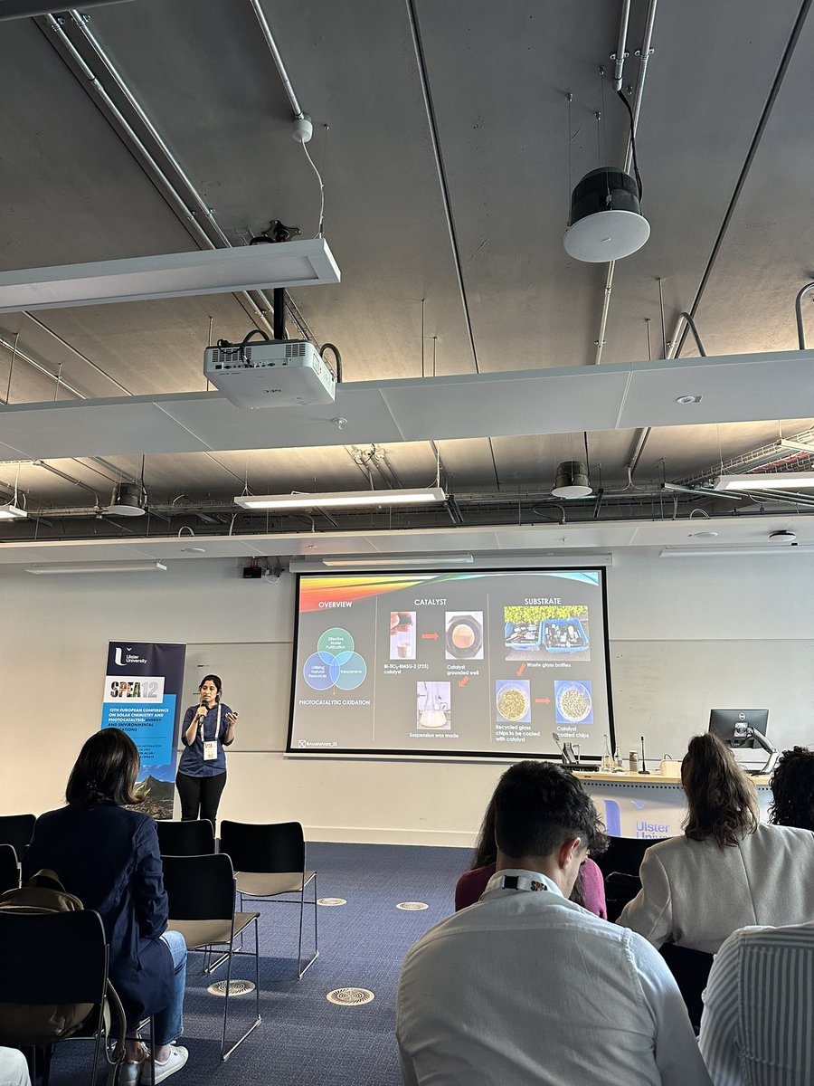 Last week spent phenomenally at <a href="/UlsterUni/">Ulster University</a> for #SPEA12 conference. Got a chance to present my research through flash talk and posters :) Thanks to my supervisors <a href="/NeRoChem/">Neil Robertson Lab</a> &amp; Efthalia for their support and #SAGES for funding my visit.  <a href="/e3dtp/">E4 Doctoral Training Partnership</a> <a href="/EdinburghChem/">Chemistry Edinburgh</a> <a href="/EdinburghUni/">The University of Edinburgh</a>